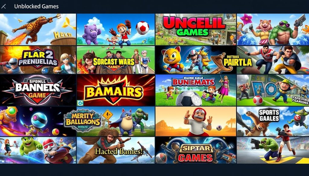 Collection of popular unblocked games available on the website Collection of popular unblocked games available on the website