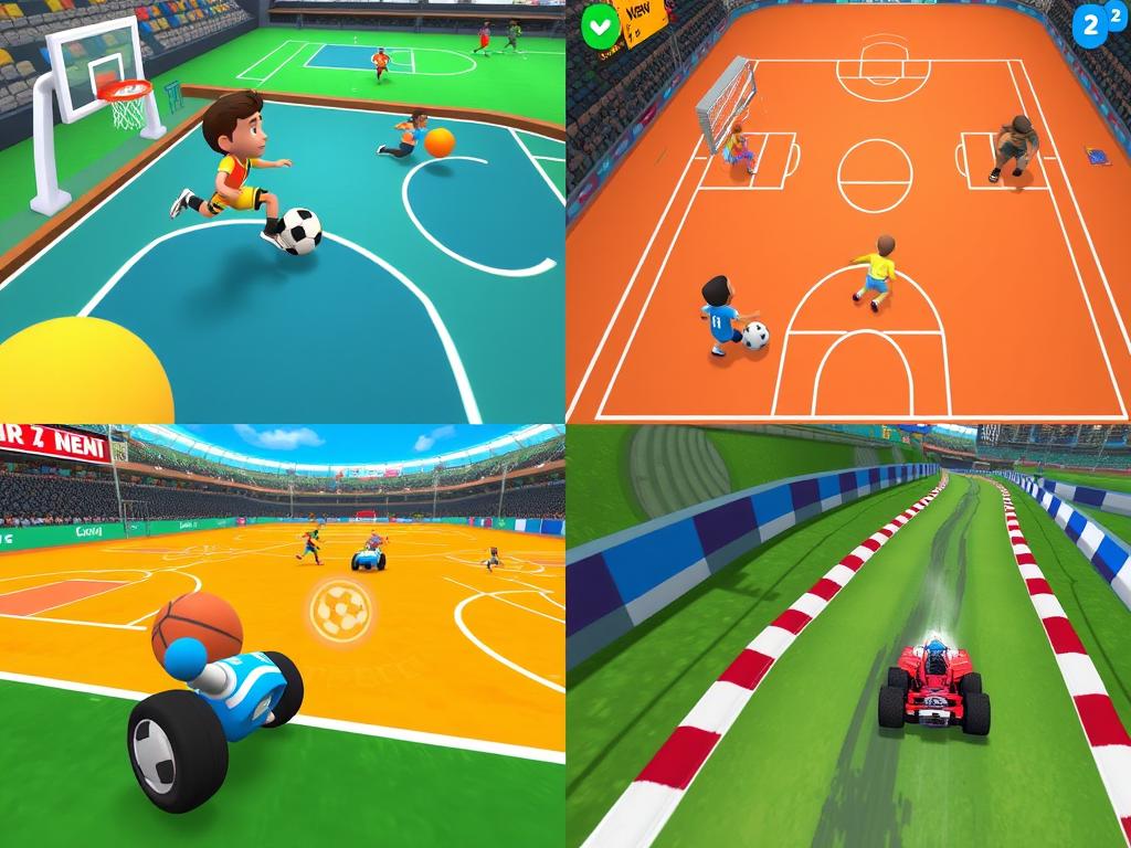Sports unblocked games collection showing basketball, soccer and racing games Sports unblocked games collection showing basketball, soccer and racing games