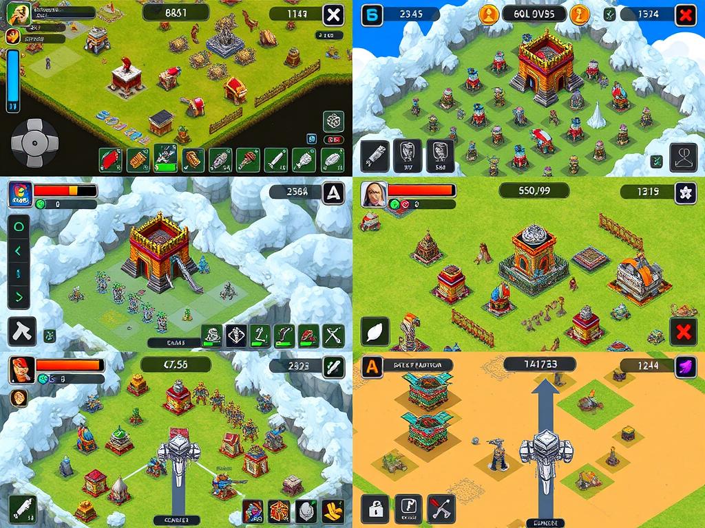 Strategy unblocked games collection showing tower defense and resource management games Strategy unblocked games collection showing tower defense and resource management games